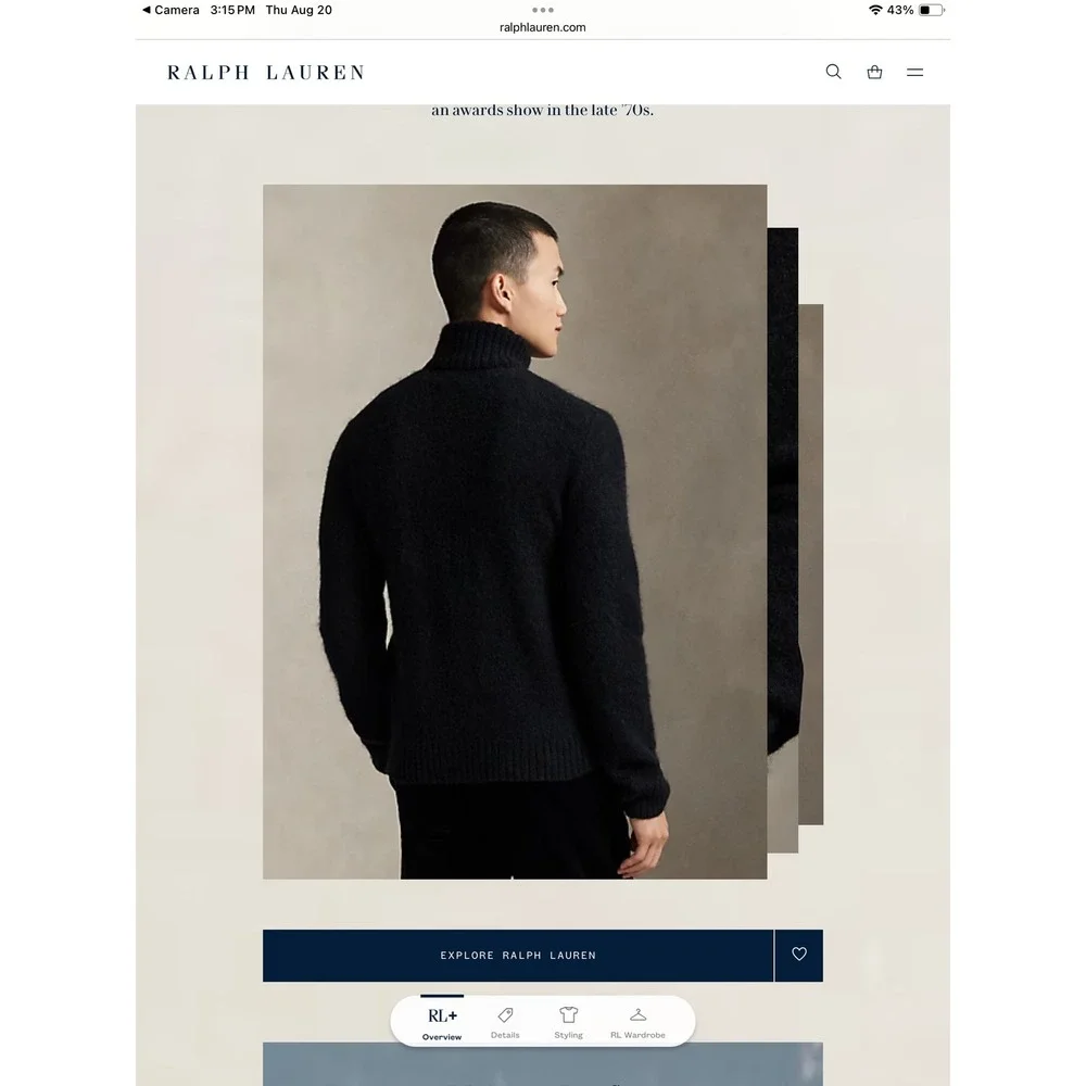 Polo Ralph Lauren Ralph and Ricky Polo Bear Special Edition Turtleneck Sweater